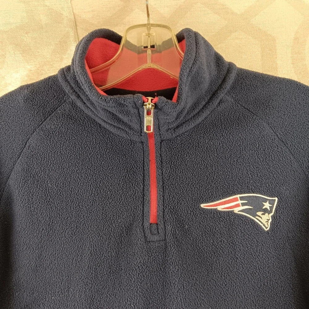 New England Patriots NFL Youth L 14/16 Fleece Pullover Sweatshirt - Picture 3 of 9